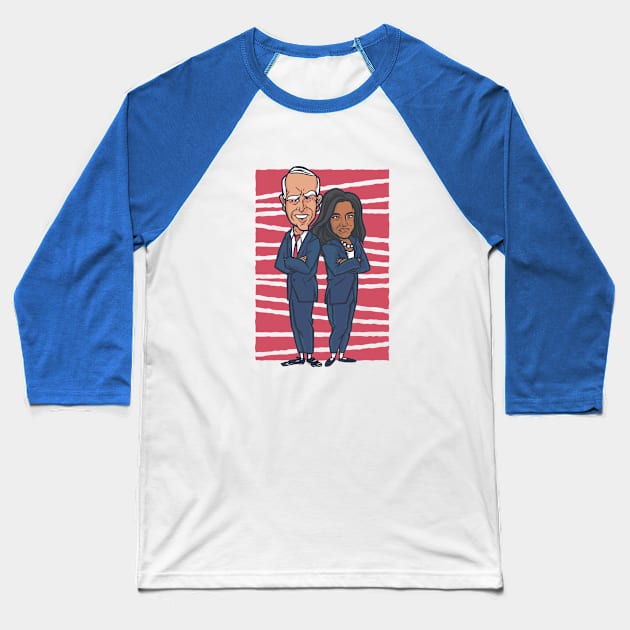 BIDEN AND KAMALA Baseball T-Shirt by Bombastik